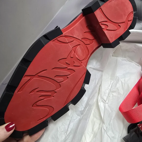 Christian Louboutin Black Calfskin Our Georges Men's Leather Loafers 44 - Picture 4 of 12